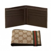 Brun Gucci Bi-plis Portefeuille De Base Boutique